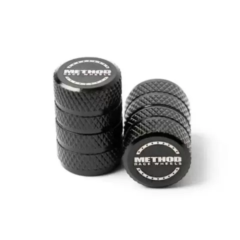 Barrel Tire Valve Caps (Jet Black)