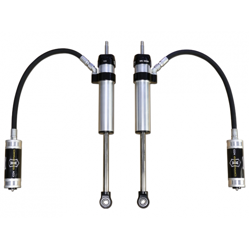 57810P - Icon V.S. 2.5 Series Remote Reservoir Rear Shocks (0-3" Lift)