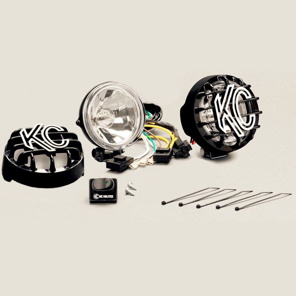490 - KC Hilites 4" Rally 400 Halogen Pair Pack System (Spread Beam)