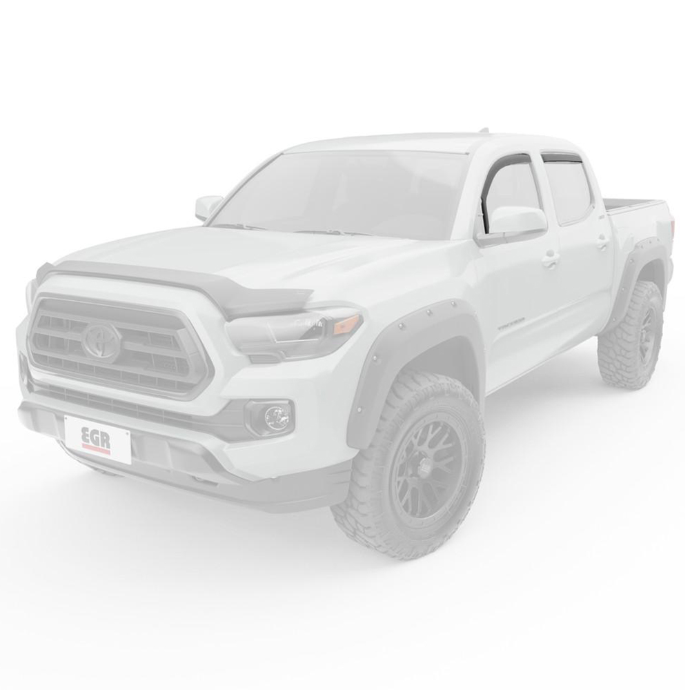 EGR 575081 Front and Rear Set In-Channel Window Visors for Toyota Tacoma 2016-2023