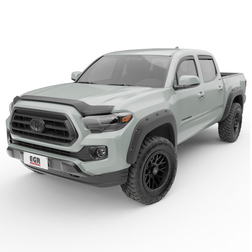 EGR 575081 Front and Rear Set In-Channel Window Visors for Toyota Tacoma 2016-2023