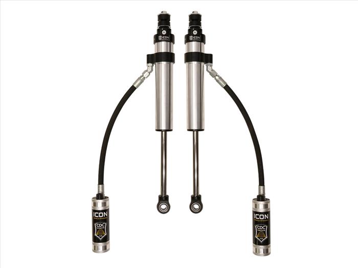 57802CP - ICON V.S. 2.5 Series 0-3" Remote Reservoir Rear Shocks with CDCV - PAIR (91-07 Land Cruiser)