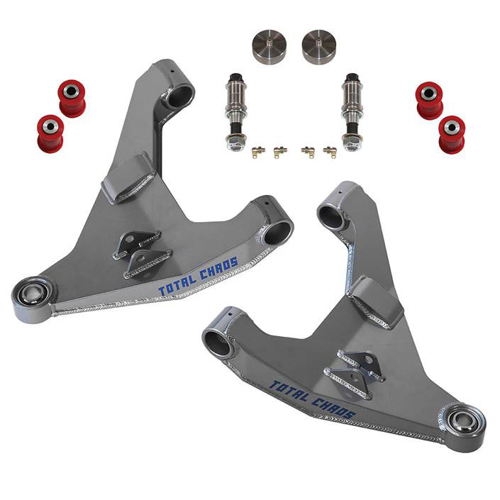 86500-R-16-NSS  - Total Chaos Race Series Stock Length Single Shock Chromoly Boxed Lower Control Arms (16+ Tacoma)