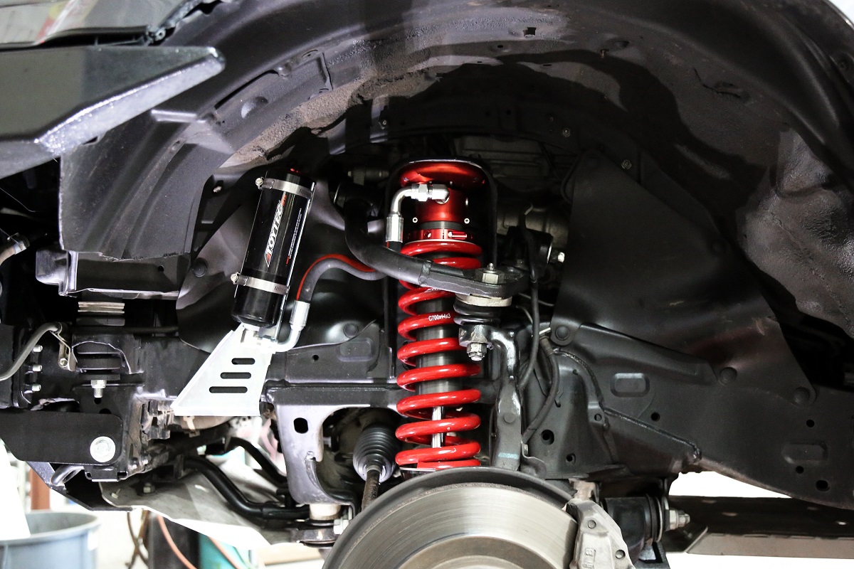Toytec Boss 2.5 Front Aluma Series Remote Reservoir 2-3" Coilovers for 2005-2023 Tacoma