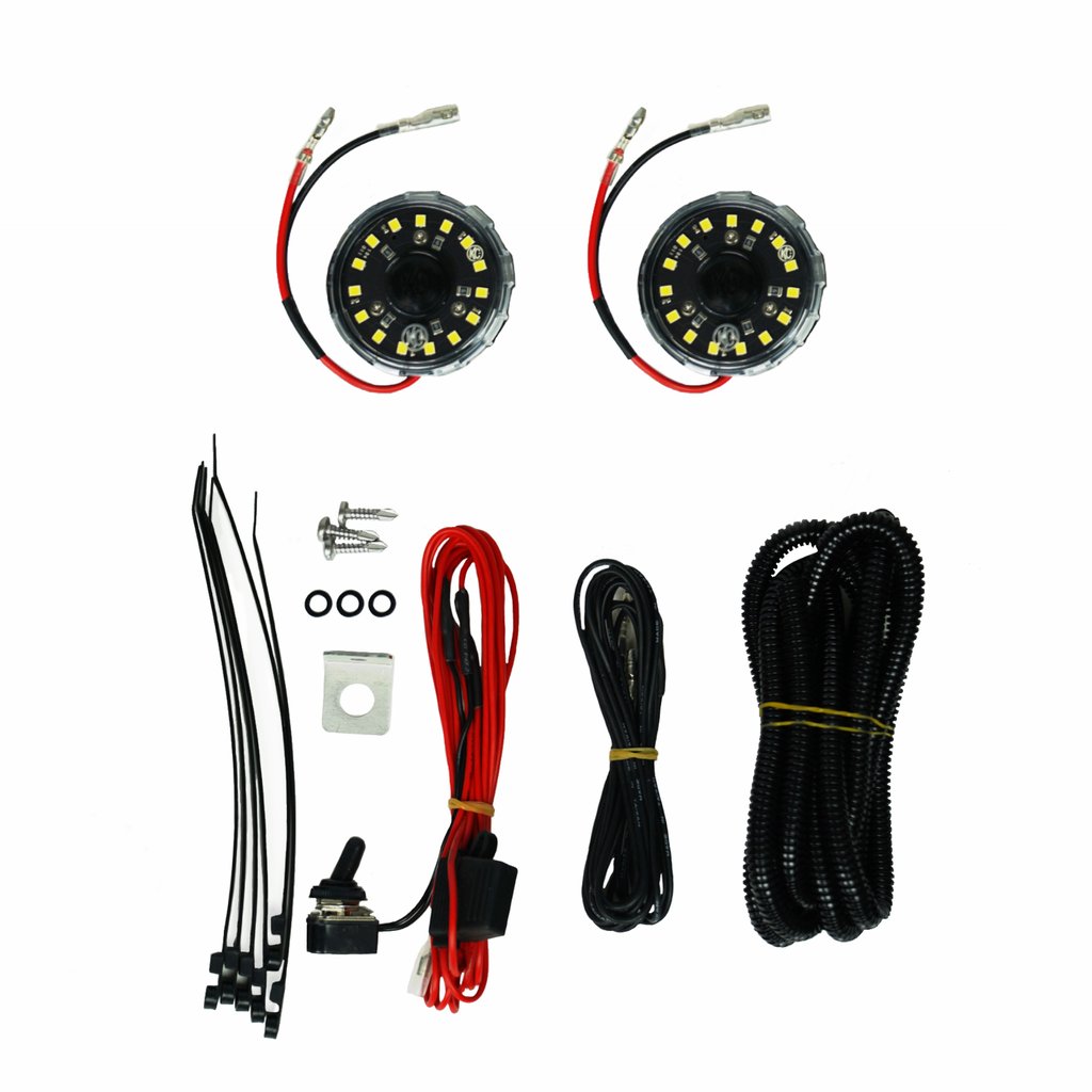 355 - KC HiLites Cyclone LED 2 Light Universal Under Hood Lighting System - 5W Flood Beam
