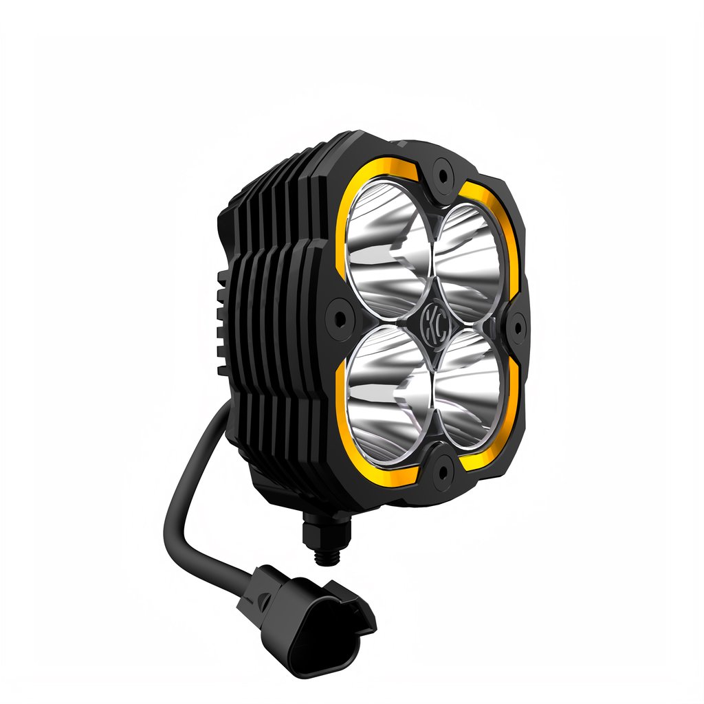 286 - KC HiLites Flex Era 4 - 2 Light System - 80W Spot Beam