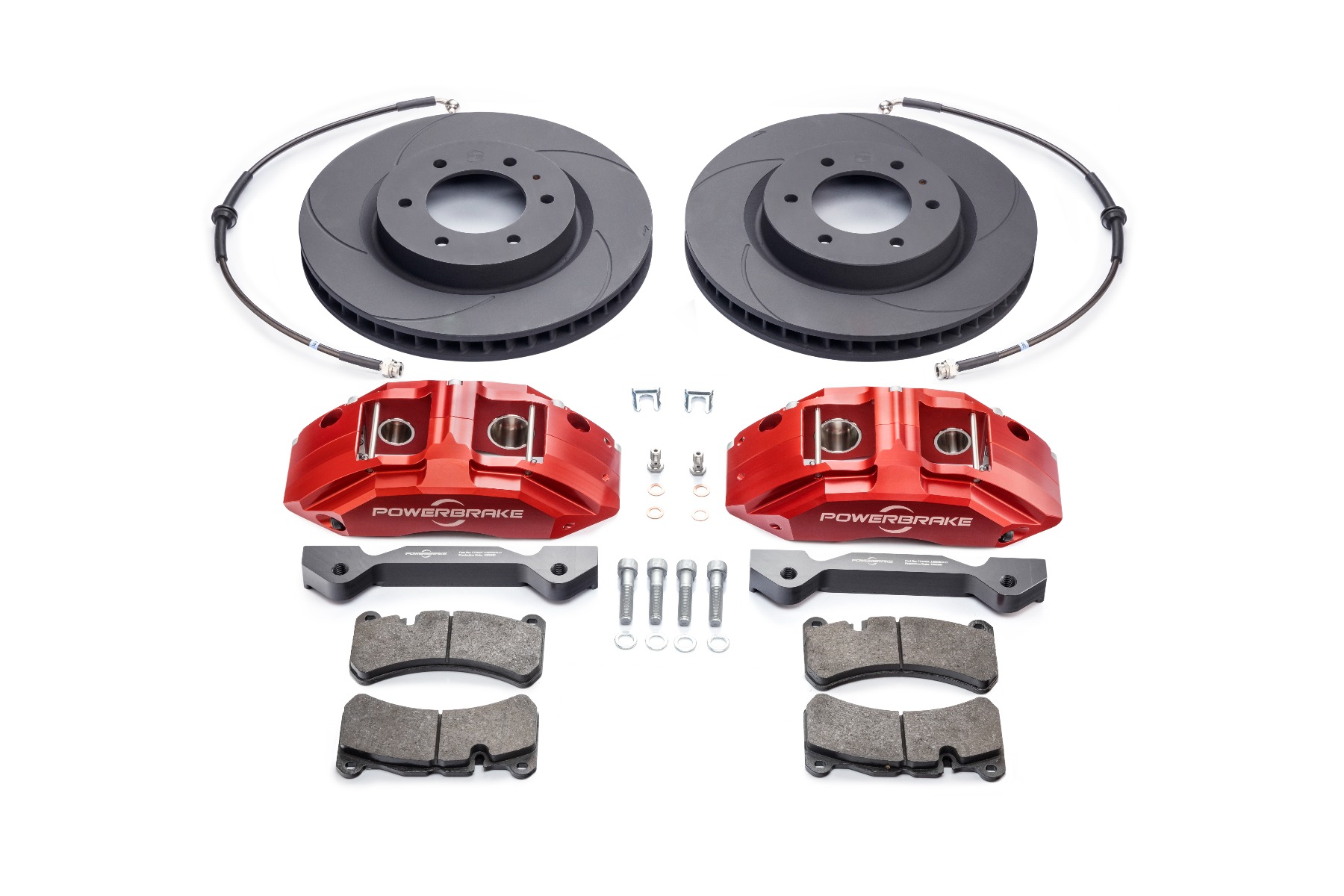 TOY420RED - Powerbrake Stage-1 Big Brake Kit / Red (08-15 Land Cruiser 200 Series /08-15 LX570)