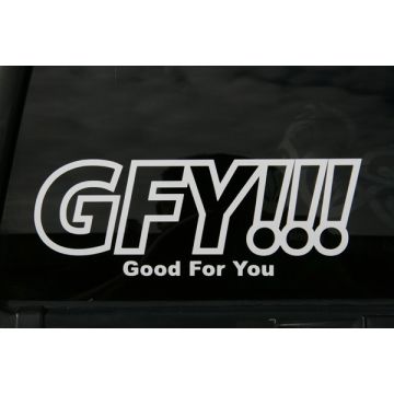 GoodSTKR - GFY Good For You? Sticker
