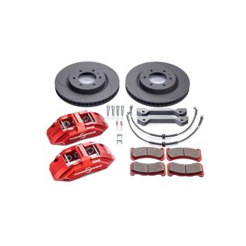 TOY414RED - Powerbrake Stage-1 Big Brake Kit / Red (00-06 Tundra, 00-07 Sequoia)