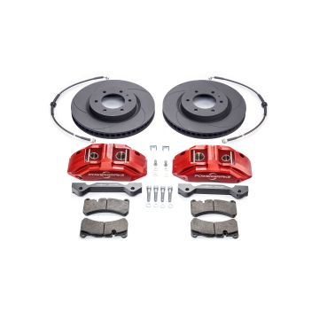 TOY410RED - Powerbrake Stage-1 /Red / 6 Piston Caliper & 13.7" 1-Piece Rotor / 03-09 4Runner, 07-14 FJ Cruiser, 05+ Tacoma, 03-09 GX470
