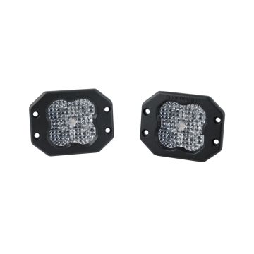 DD6915P - Diode Dynamics SS3 Sport WBL White Flood Flush Mount - Pair