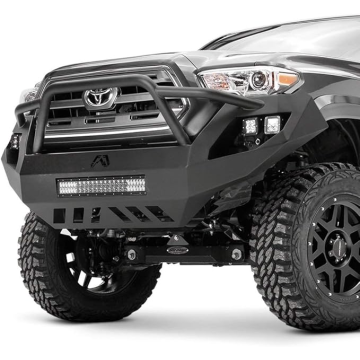 Fab 4 Vengeance Front bumper with High Pre runner Guard Fits 16-23 Tacoma