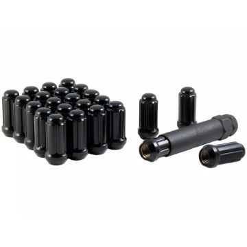 K6ES-14150BGR - Gorilla 6 Lug Kit - 14mm x 1.5 ET Style Black Spline Lug Nut Kit