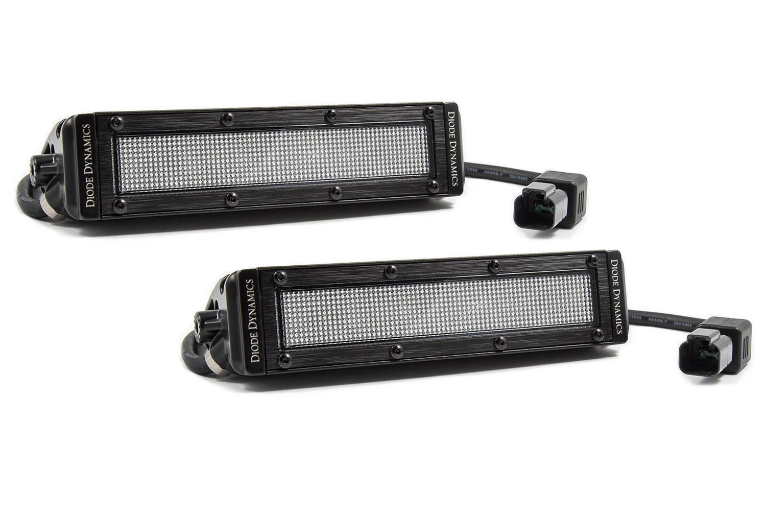 DD6032P - Diode Dynamics 6 Inch LED Light Bar Single Row Straight SS6 White Flood Light Bar Pair