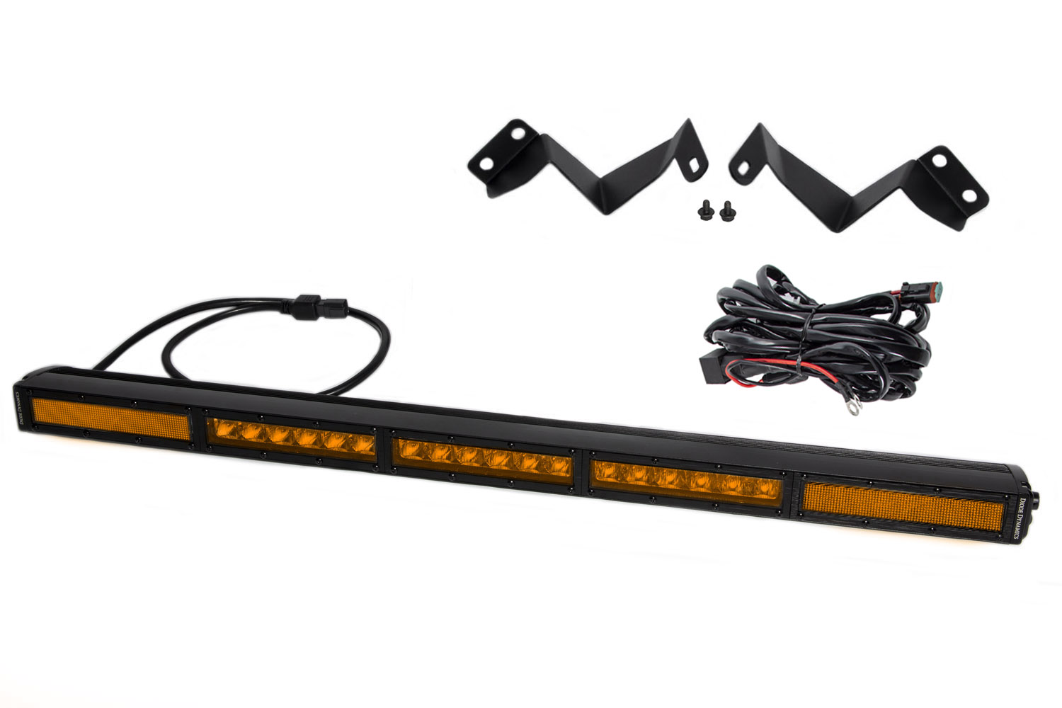 DD6075 - Diode Dynamics SS30 Stealth Lightbar Kit for 2016-2023 Toyota Tacoma, Amber Combo