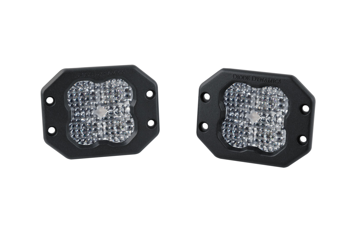 DD6915P - Diode Dynamics SS3 Sport WBL White Flood Flush Mount - Pair