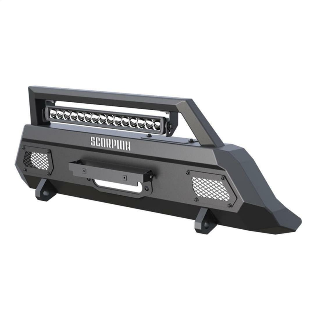 Scorpion Center mount front winch bumper with light bar, fits 12-15 Tacoma