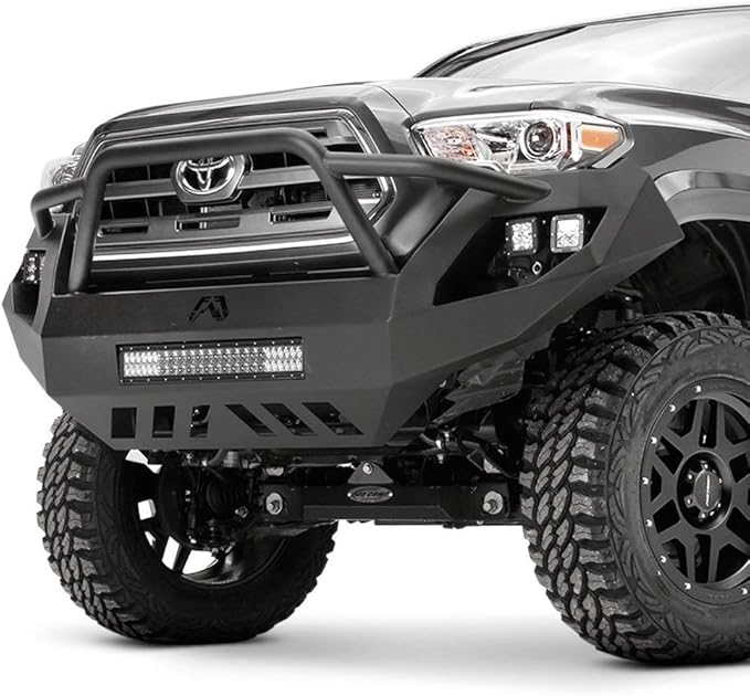 Fab 4 Vengeance Front bumper with High Pre runner Guard Fits 16-23 Tacoma