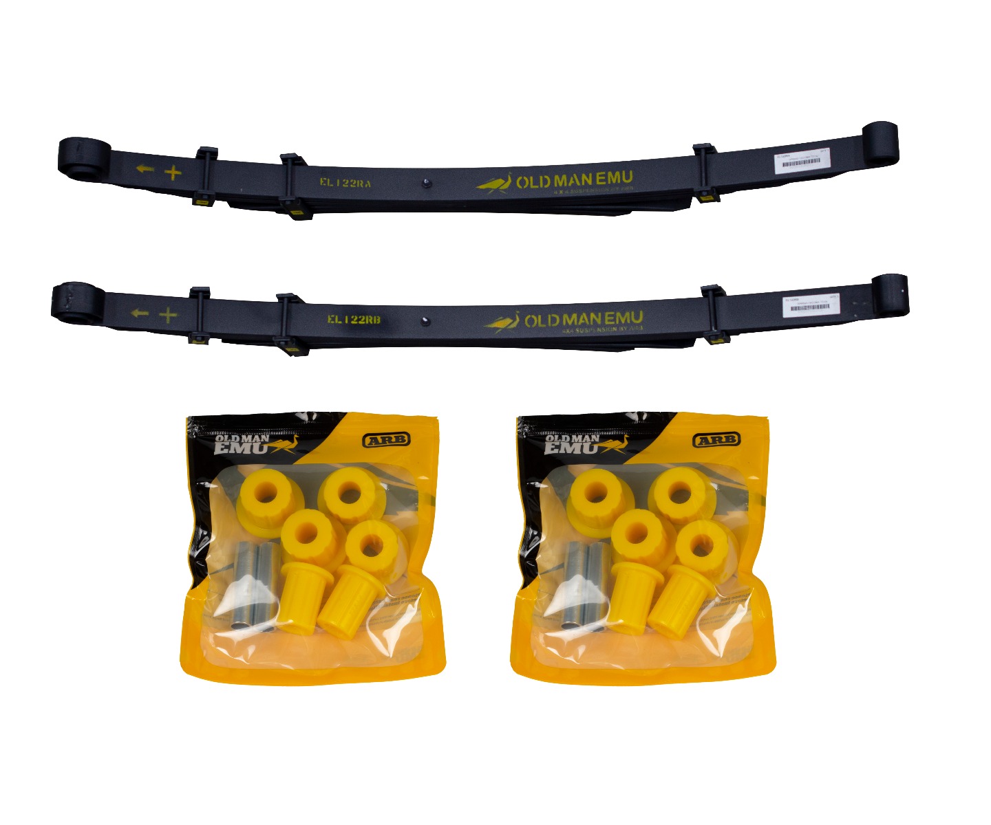 EL122R-K - Old Man Emu Dakar Rear Leaf Springs with Bushings (98-04 Tacoma)