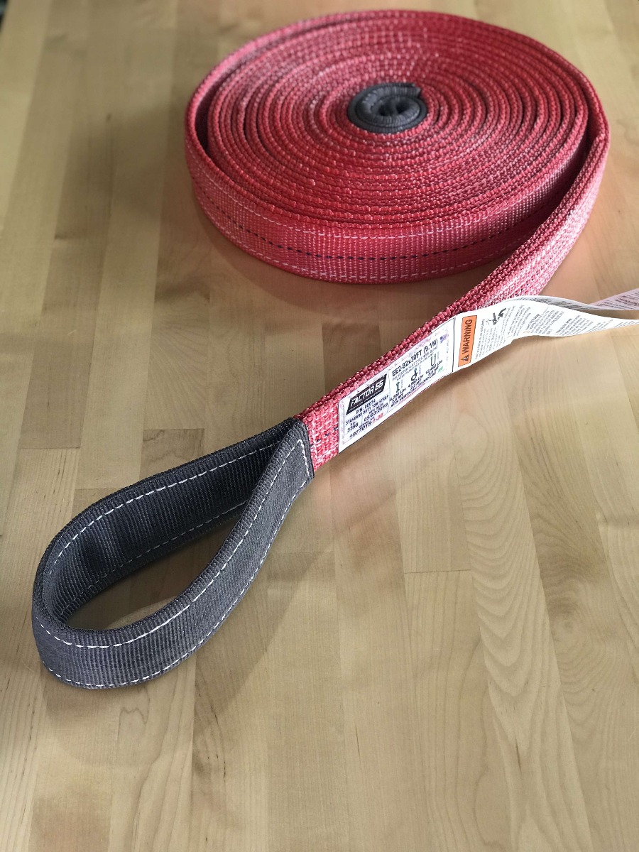 00074 - Factor 55 Standard Duty Tow Strap 30"x2"