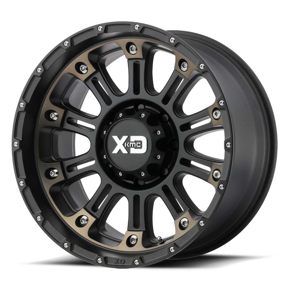 XD82979068918 - KMC XD829 HOSS 2 / Satin Black Mach w/ Dark Tint Clear Coat