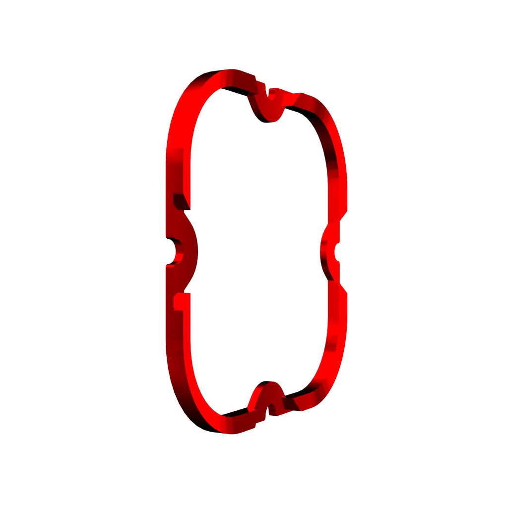 30571 - KC HiLites Flex Era 4 - 1-Bezel Ring - ED Coated Red
