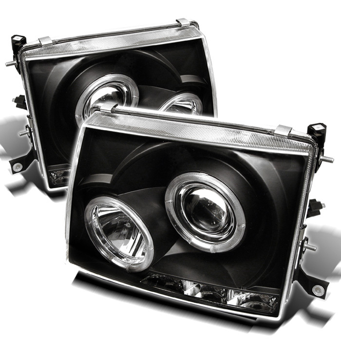 5011947 - Spyder Auto Toyota Tacoma 97-00 Projector Headlights - LED Halo - LED ( Replaceable LEDs ) - Black