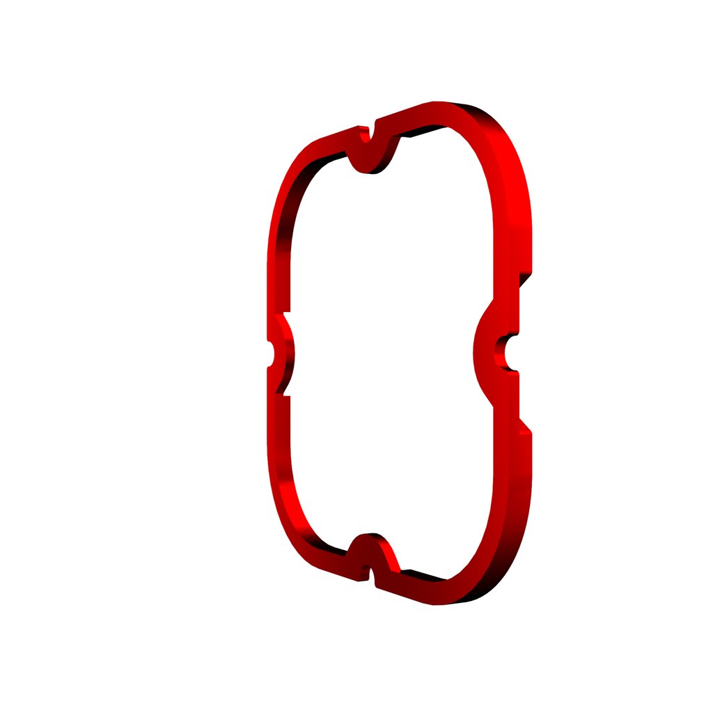 30571 - KC HiLites Flex Era 4 - 1-Bezel Ring - ED Coated Red
