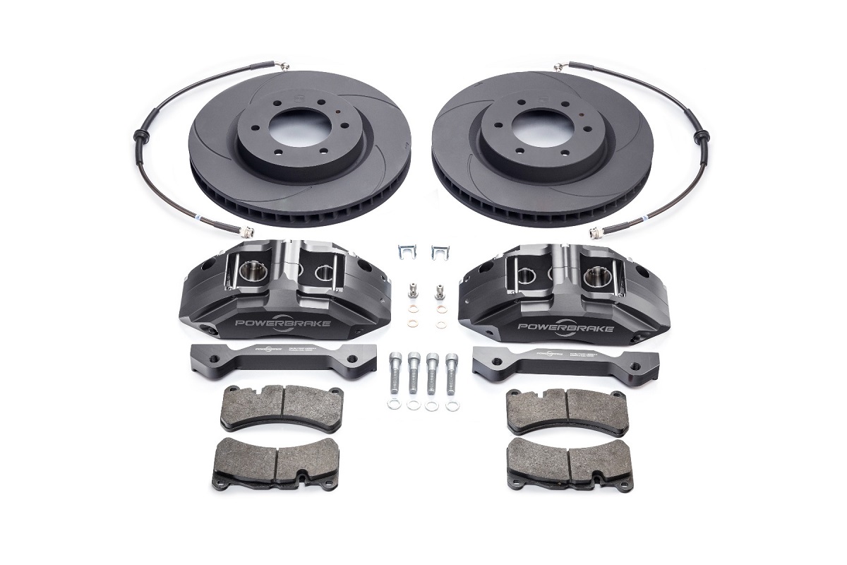 TOY410GREY – Powerbrake Stage-1 Big Brake Kit / Grey  (03-09 4Runner, 07-14 FJ, 05+ Tacoma, 03-09 GX470)