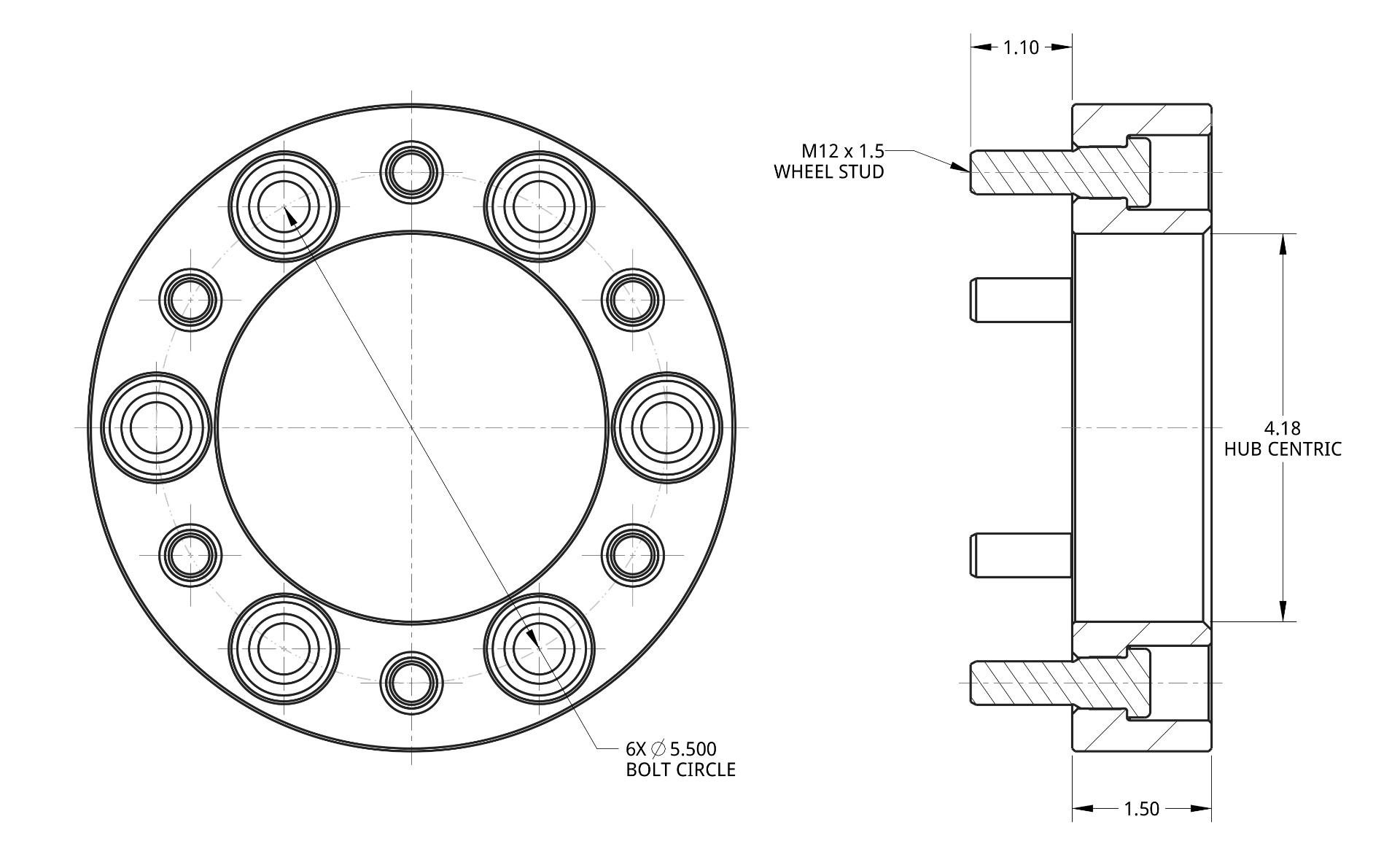 WHS005 - Spidertrax 1.5 inch Thick Wheel Spacers