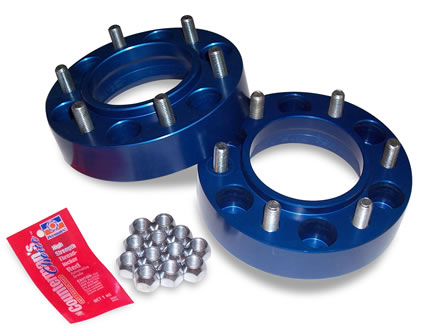 WHS007 - Spidertrax 1.25 inch Thick Wheel Spacers - Hub Centric (Blue)